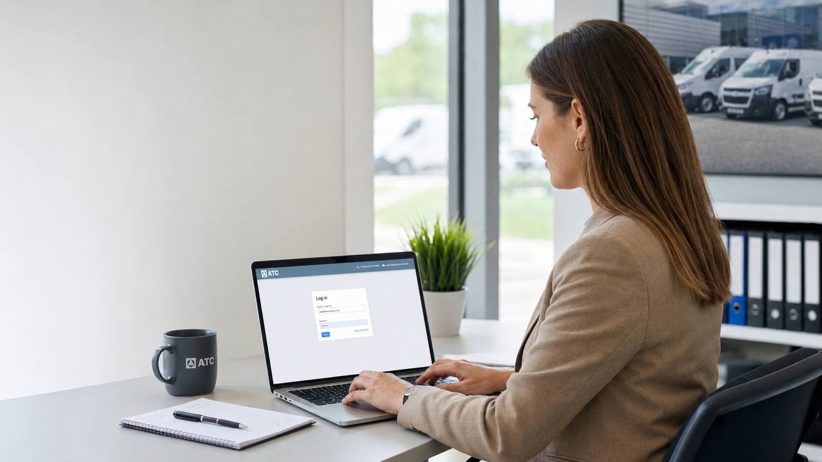 Fleet administrator using the ATC cloud fleet management platform